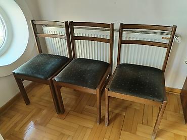 Drvene kuhinjske/dining stolice – set od 9 komada - Materijal
