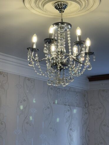 Stol lampaları: Çılçıraq, 6 lampa, Metal