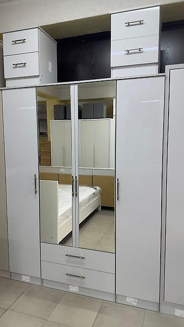 Спальные гарнитуры: Спальный гарнитур, Новый, Двуспальная кровать, Шкаф, Комод, ДСП, Бесплатная доставка — 9