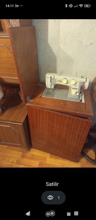 tikis isi: Tikiş maşını stol ilə - Klassik elektrik tikiş maşını, inteqrə — 1