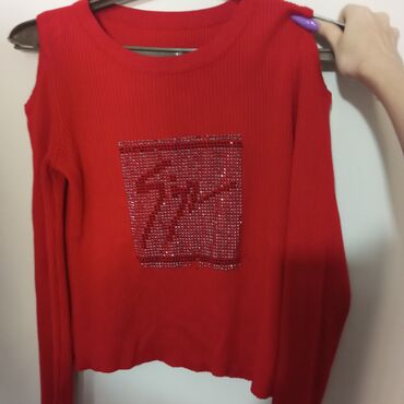 женская рубашка размер м: Женский свитер, Оверсайз, Длинная модель