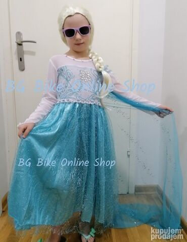 Kostimi za maskenbal: **model A1** Kostim Elza sa dugim plastom, Elzin kostim, haljina sa — 3