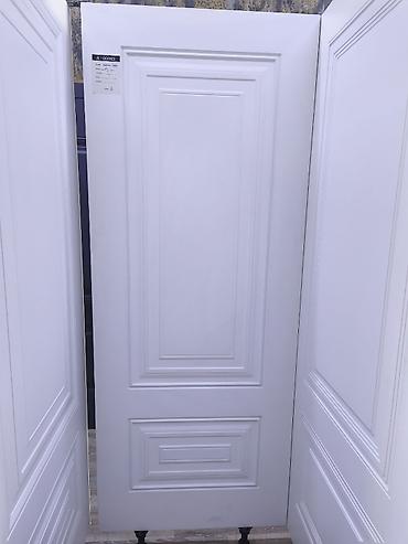 Ağ rəngli klassik interyer qapısı - Material: MDF əsaslı, hamar — 1