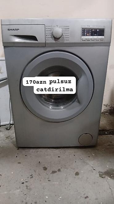 SHARP önyükləməli paltaryuyan maşın - Yük: 6 kq - Rəng: gümüşü -