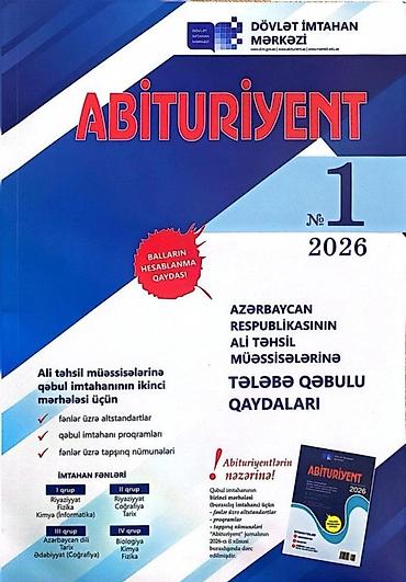Məhsul: “Abituriyent” jurnalının 2026-cı il, №1 buraxılışı Təsvir: - lalafo.az -da Məhsul: “Abituriyent” jurnalının 2026-cı il, №1 buraxılışı Təsvir: -
