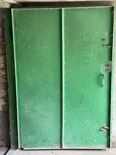 darvaza qapi rengleri: Metal qaraj qapısı – ikiqat açılan - Material: qalın metal/Polad — 2