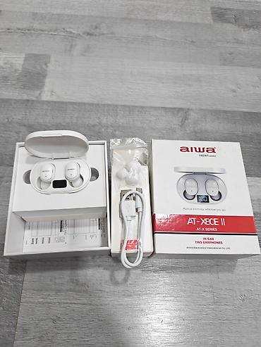Yeni Simsiz (Bluetooth) Qulaqcıqlar, Aiwa, rəng - Ağ
