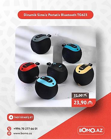 elektronika 302: Yüksək keyfiyyətli. 🔥 Dinamik Simsiz Portativ Bluetooth TG623 ✅ — 1