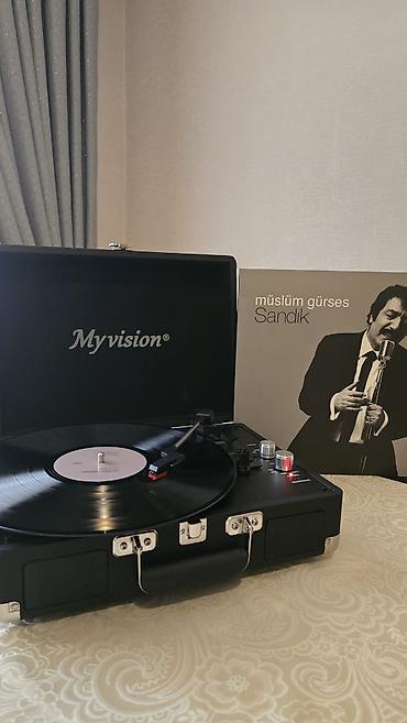 m5 disk: Myvision portativ vinil pleyer - Çamadan tipli dizayn: qapaqlı — 1