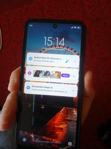 redmi note 8 128 gb qiymeti: Xiaomi Redmi Note 9S, 128 GB, rəng - Göy, 
 Barmaq izi, İki sim kartlı, Face ID