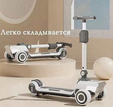 электрический попыт: Детский самокат, Трёхколёсный, Новый — 1