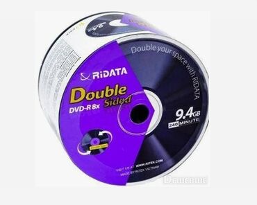 kino diskleri: İki üzlü Ridata DVD 50 ədəd ! Bağlı! Tayvan istehsalı! Hər iki üzünə