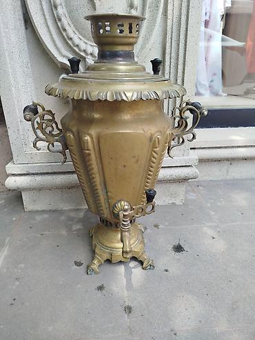 samovar od: Antik mis samovar – köhnə Rusiya istehsalı, relyef naxışlı korpus və — 5