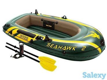 Другое для спорта и отдыха: Двухместная надувная лодка INTEX Seahawk 2 идеально подойдет для того