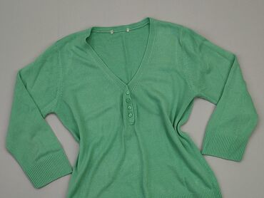 turkusowy t shirty damskie: Sweter, S, stan - Dobry