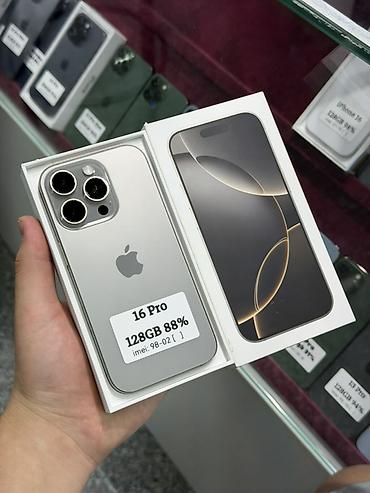pixel 10 pro: IPhone 16 Pro, Б/у, 128 ГБ, Natural Titanium, Защитное стекло, Чехол, Кабель, В рассрочку, 88 % — 1