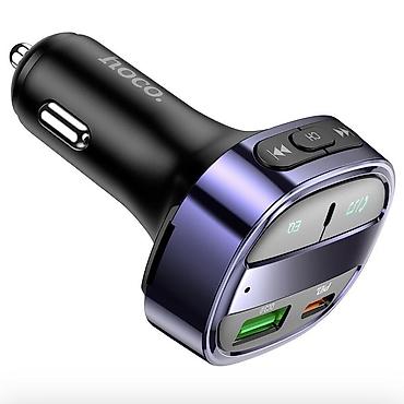 fm: Автомобильный Bluetooth FM-трансмиттер Hoco E70 (30W) - Подключение — 4