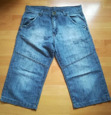 široke letnje pantalone: Šorcevi L (EU 40), bоја - Svetloplava