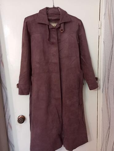 moda larissa плащ: Пальто, Классика, Осень-весна, Замша, Длинная модель, В клетку — 3