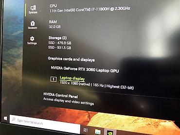 Dell: İşlənmiş Dell G, 15.6 ", Intel Core i7, 1 TB, Ünvandan götürmə — 14