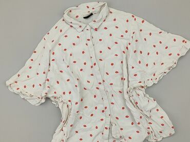 eleganckie białe bluzki krótki rękaw: Shirt, Topshop, XL (EU 42), condition - Good