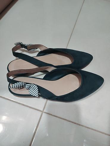 Baletanke: Ženske slingback baletanke na malu petu - Boja: tamno plava/teget - — 7