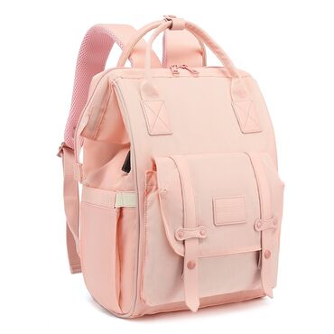 доставка сумка: Рюкзак для мам, многофункциональный, розовый, удобный и качественный !
