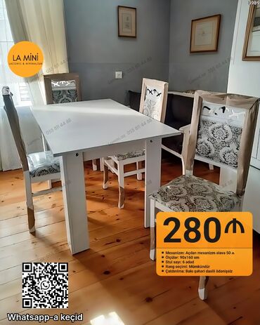 can əti qiyməti: Раскладной, 6 стульев at lalafo.az can əti qiyməti: Раскладной, 6 стульев