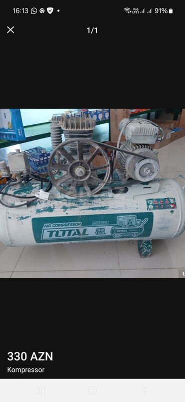 Kompressorlar: 100 l, Nağd ödəniş, İşlənmiş