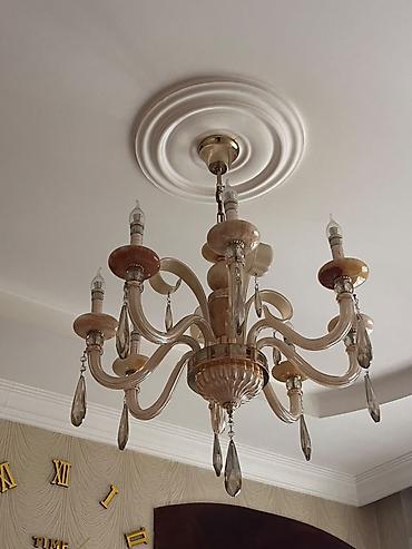 Çılçıraq, 8 lampa, Xrustal
