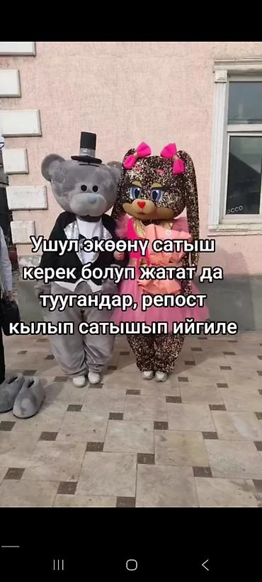 кастюм мишка: Мишка,Зайка сатылат срочна баасы келишим турду — 1