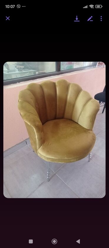 Fotelje: ⭐️Fotelja Shell ⭐️Cena 160e ⭐️Visina fotelje je 100 cm Sirina je 79cm na lalafo.rs — 8 Fotelje: ⭐️Fotelja Shell ⭐️Cena 160e ⭐️Visina fotelje je 100 cm Sirina je 79cm — 8