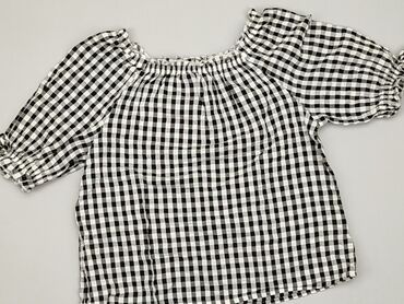 biała bluzka wiązana: Bluzka, H&M, 9 lat, 128-134 cm, stan - Bardzo dobry