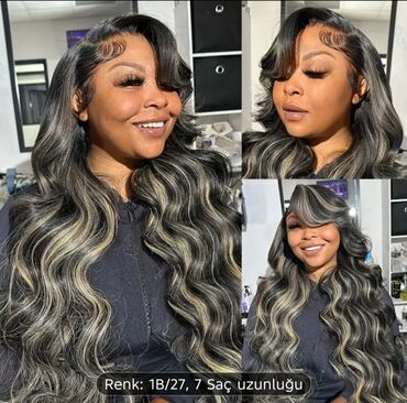 Təbii saçlar, pariklər: Parik, Təbii, Yeni — 4