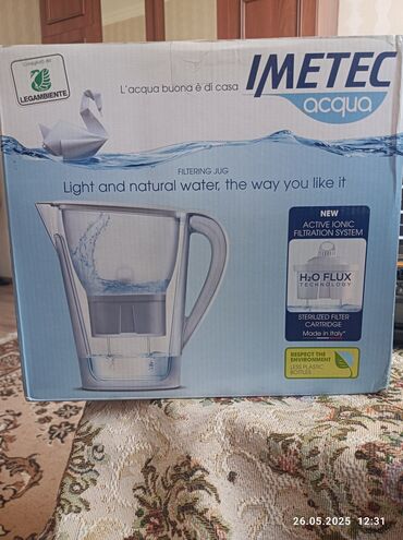 Su filtrləri: İMETEC Aqua filtrləmə qabı. Yüngül və təbii su, istədiyiniz kimi