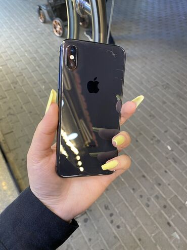 Apple iPhone: IPhone X, 256 GB, Graphite, Zəmanət, Simsiz şarj, Face ID