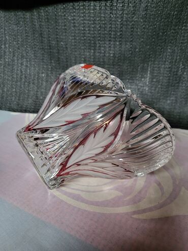 Činije: Bombinijera iz 70ih kristal,led kristal,matirani delovi,rucni rad Anna — 10