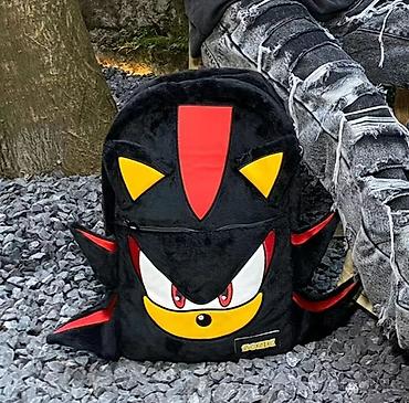 Рюкзаки: Рюкзак с персонажем из вселенной Sonic (дизайн в стиле Шэдоу) - — 1