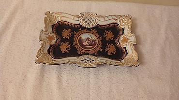 naxis sekilleri: Aşağı yeridə var - Məhsul: Dekorativ porselen boşqab/tray - Material — 1