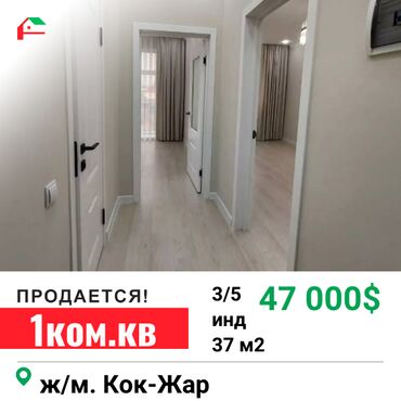 Продажа квартир: 1 комната, 37 м², 3 этаж