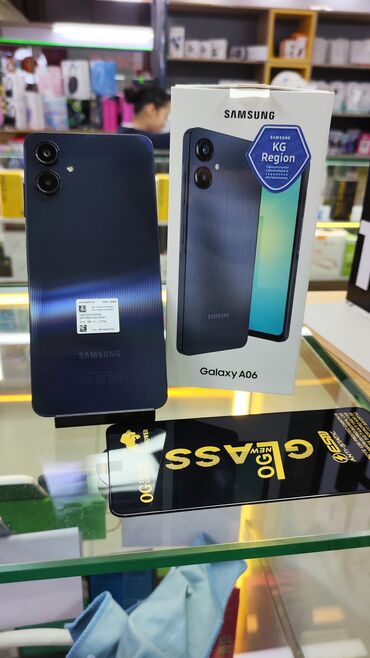 малинкий телефон: Samsung Galaxy A06, Колдонулган, 128 ГБ, 1 SIM, 2 SIM