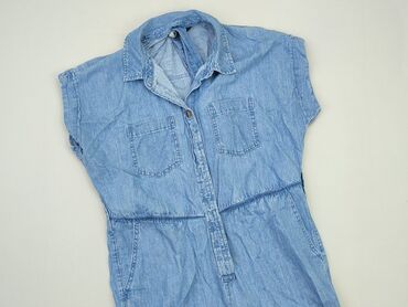 błękitna bluzki damskie: Overall, F&F, S (EU 36), condition - Good