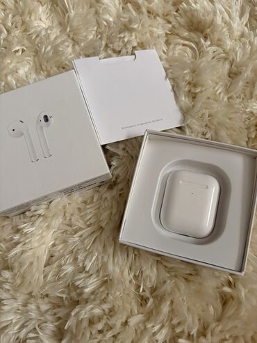 Mikrofonlar: Yeni Simsiz (Bluetooth) Qulaqcıqlar, Apple, rəng - Ağ