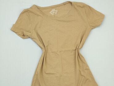 brązowa spódnice rozkloszowane: T-shirt, L, stan - Bardzo dobry