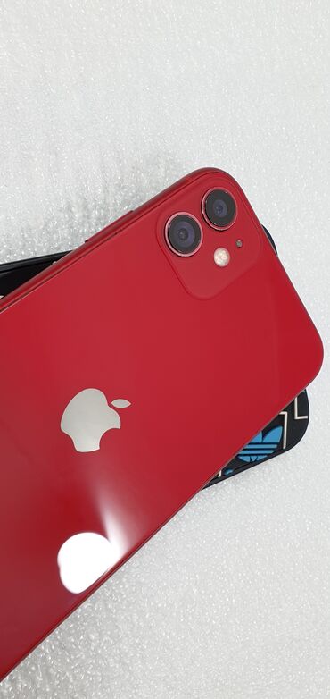 аифон 5: IPhone 11, Б/у, 64 ГБ, Красный, Чехол, 84 %