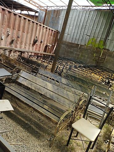 Скамейки: Скамейка Металл, Со спинкой, С крышей — 5