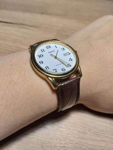 orient часы мужские цена: Кварцевые наручные часы, Orient. Состояние - 9/10 на ходу. С