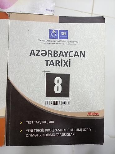 Tədris ədəbiyyatı: DƏST ŞƏKLİNDƏ 8 AZN İçləri yazılmayıb! Dəstdə: - Ümumi Tarix – 8 — 2