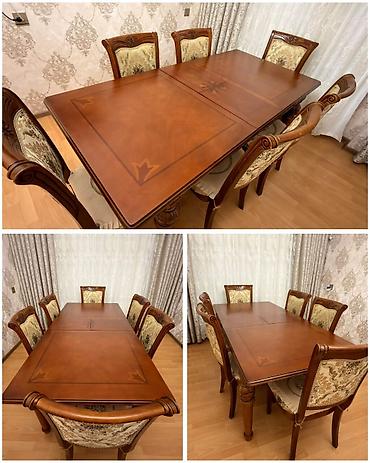 islenmis masa: Masa dəsti satılır 330₼.masa açılandır,6 oturacağı — 1