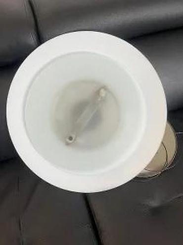 Rasveta: Stropna viseća LED lampa – staklo i brušeni metal - Moderan okrugli — 9